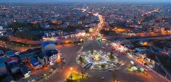 عکس هوایی آستانه اشرفیه
