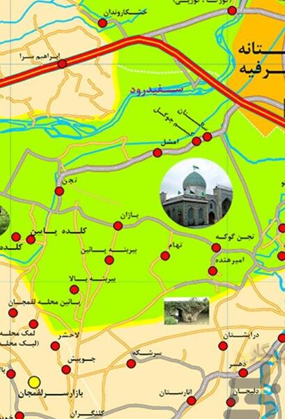 عکس هوایی آستانه اشرفیه