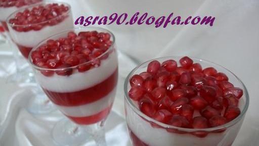 عکس ایده ژله انار