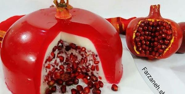 عکس ایده ژله انار