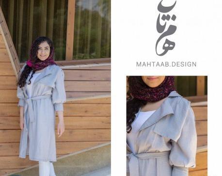 عکس مدل جدید مانتو طوسی دخترانه