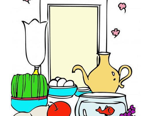 عکس سفره هفت سین کارتونی