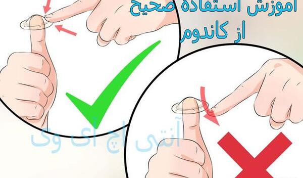 عکس کاندوم مردانه و نحوه استفاده
