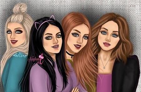 عکس دخترانه برای پروفایل چهار نفره