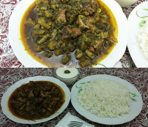 عکس خورشت کرفس با برنج