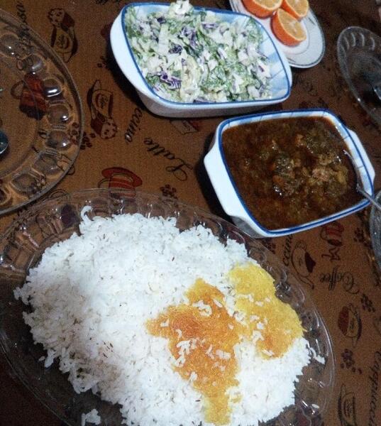 عکس خورشت کرفس با برنج