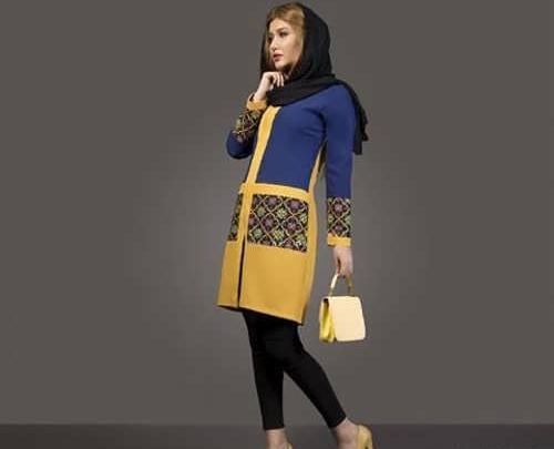 عکس مانتو جدید رنگی