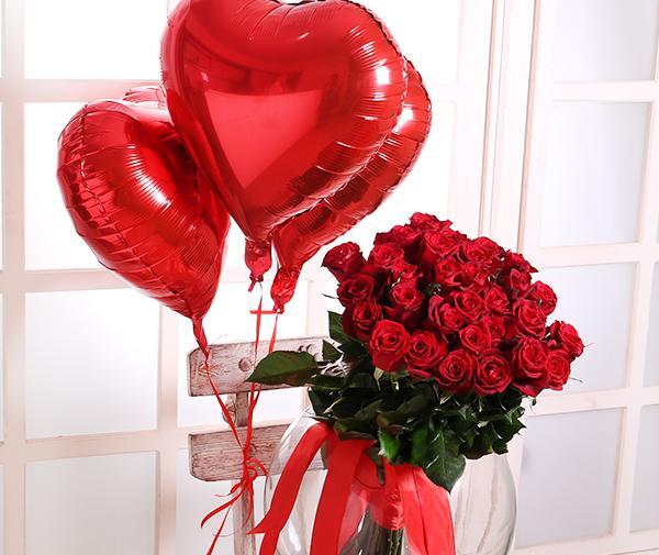 عکس قلب با گل رز