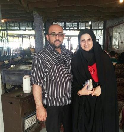 عکس حمیده مقدس زاده وهمسرش