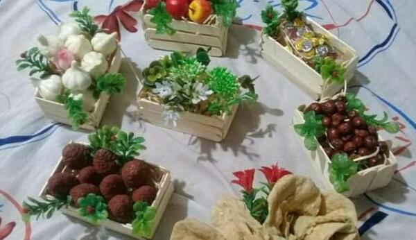 عکس هفت سین با چوب بستنی