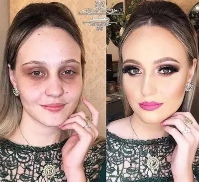 عکس عروس قبل و بعد