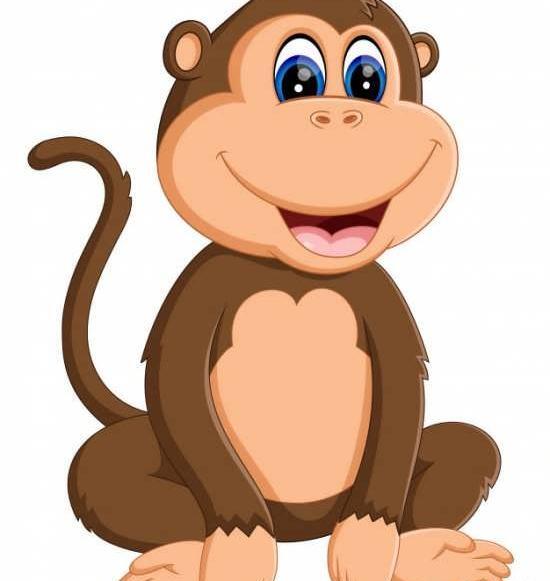 عکس میمون بامزه کارتونی