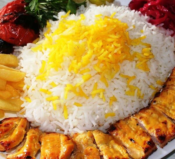 عکس چلو جوجه کباب