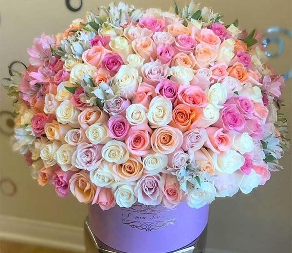 عکس دسته گل در گلدان