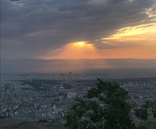 عکس طلوع آفتاب مشهد