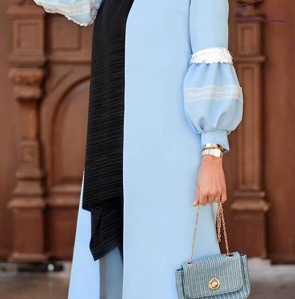عکس مدل مانتو دخترانه آستین پفکی