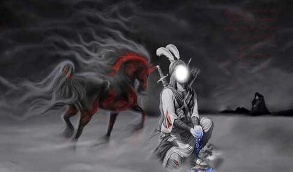 عکس امام حسین علیه السلام در روز عاشورا