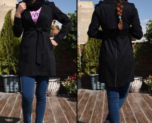 عکس مدل مانتو اسپرت مشکی