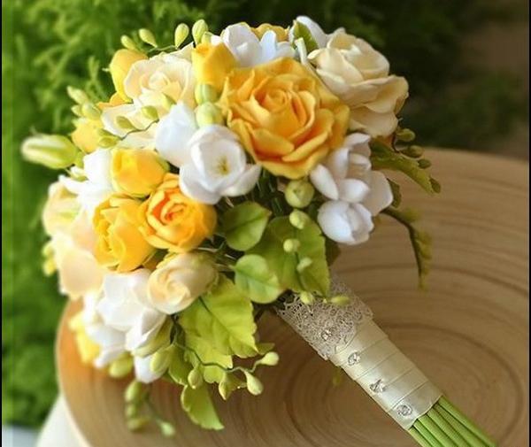 عکس دسته گل فانتزی عروس