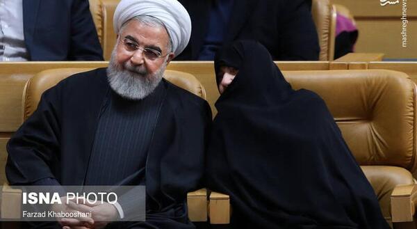 عکس همسر روحانی