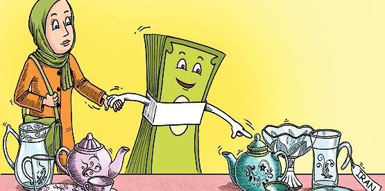 عکس از ظرف کارتونی