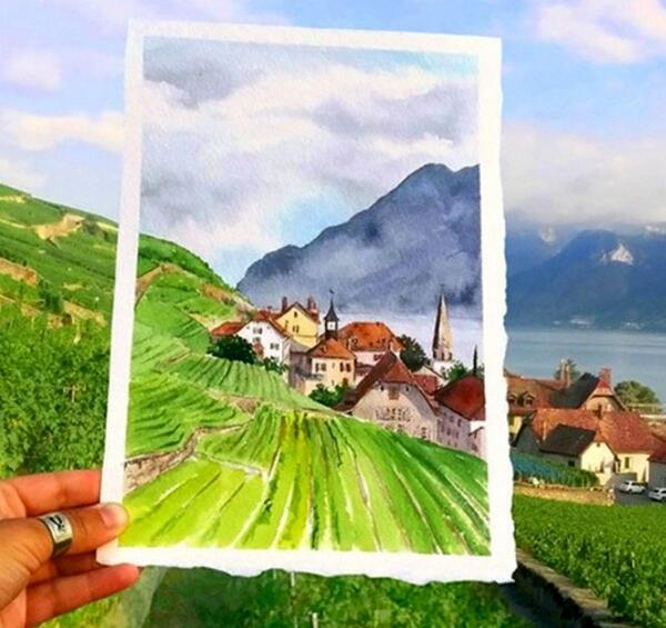 عکس از طبیعت نقاشی