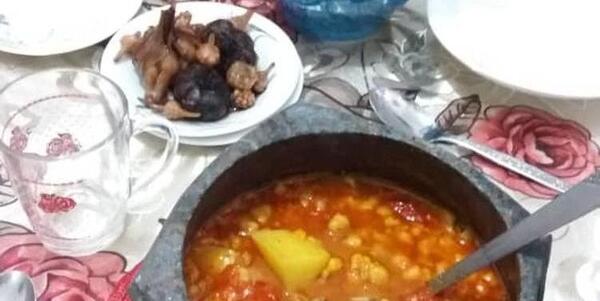 عکس آبگوشت دیزی سنگی تبریزی