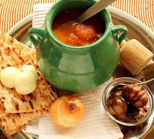 عکس آبگوشت دیزی سنگی تبریزی