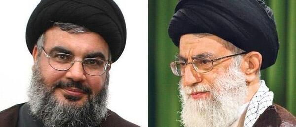 عکس سید حسن نصرالله و خامنه ای