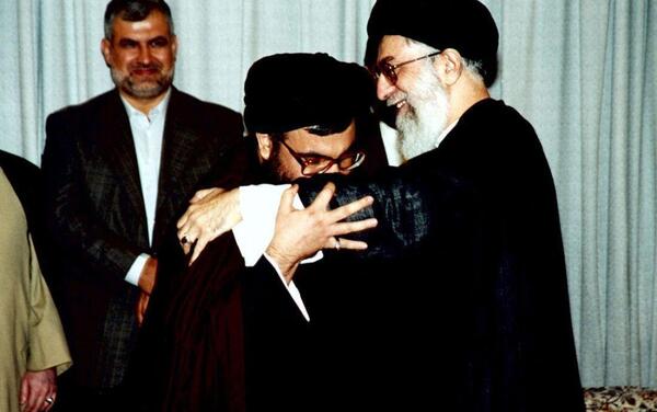 عکس سید حسن نصرالله و خامنه ای