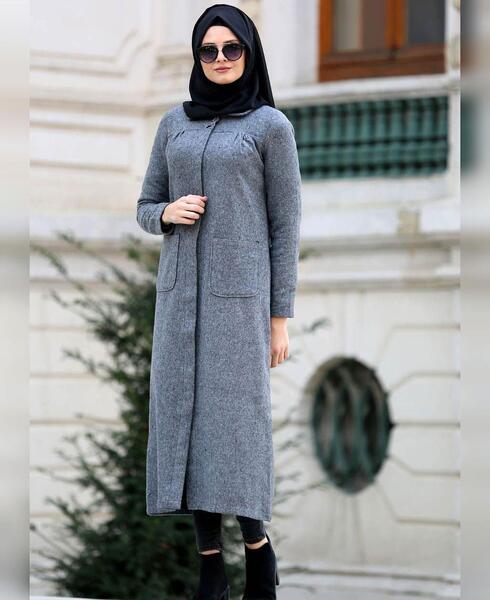 عکس مدل مانتو بلند ساده دخترانه