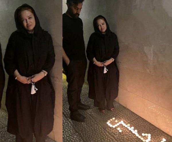عکس بهاره رهنما در شام غریبان