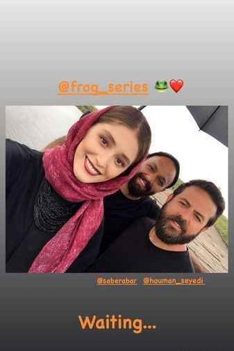 عکس فرشته حسینی در قورباغه