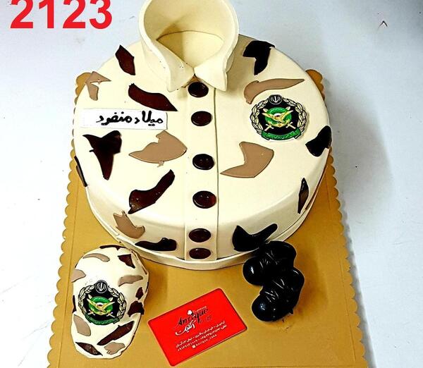 عکس متن روی کیک سربازی