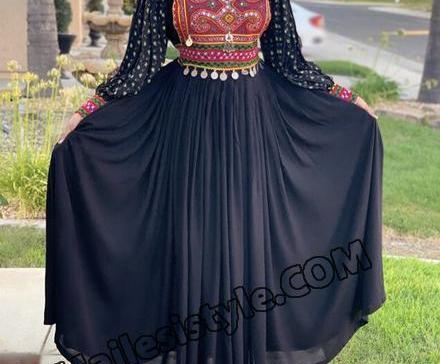 عکس مدل لباس مجلسی ساده افغانی