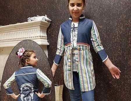 عکس مدل مانتو بچه گانه سال ۱۴۰۳
