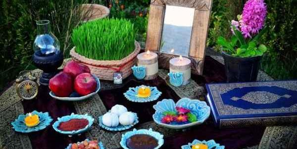 عکس هفت سین سفالی ابی