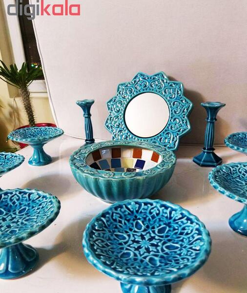 عکس هفت سین سفالی ابی