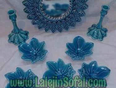 عکس هفت سین سفالی ابی