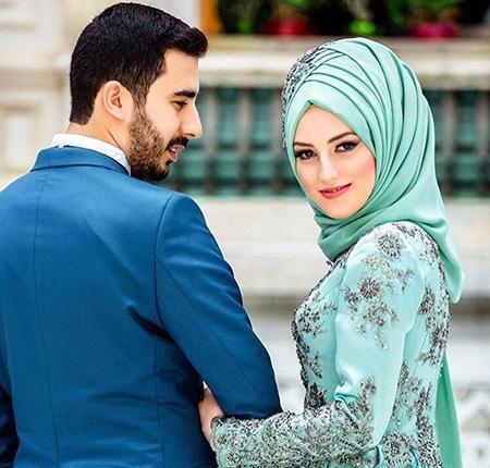 ژست عکس با حجاب دونفره