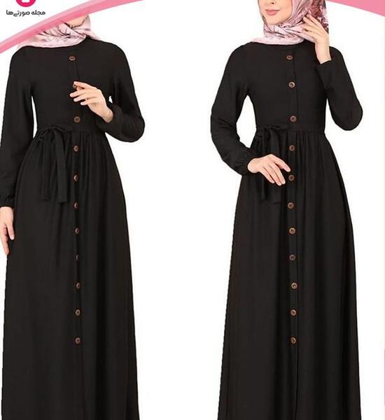 عکس مدل مانتو ساده بلند نخی جدید