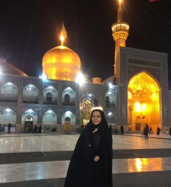 عکس حرم امام رضا با نوشته زیبا