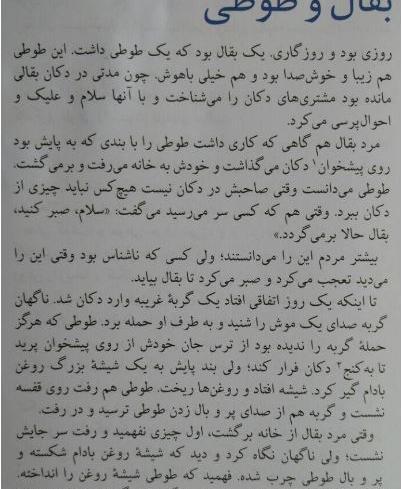 عکس حکایت طوطی و بقال