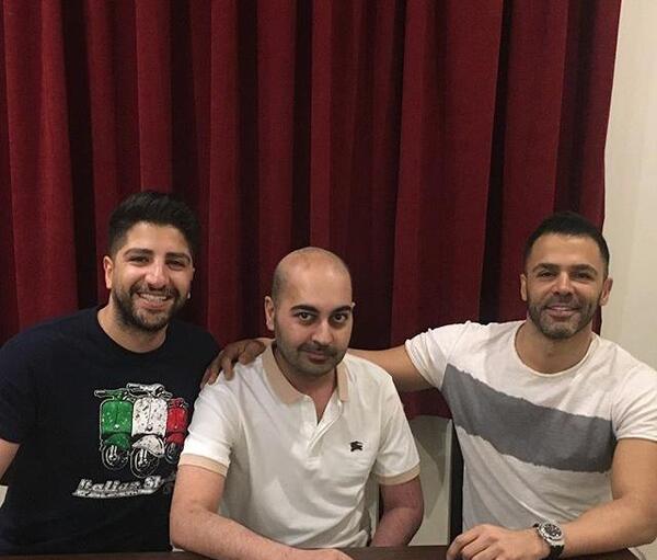 عکس بهنام صفوی با همسرش و فرزندش