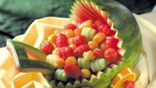 عکس ایده هندوانه برای شب یلدا