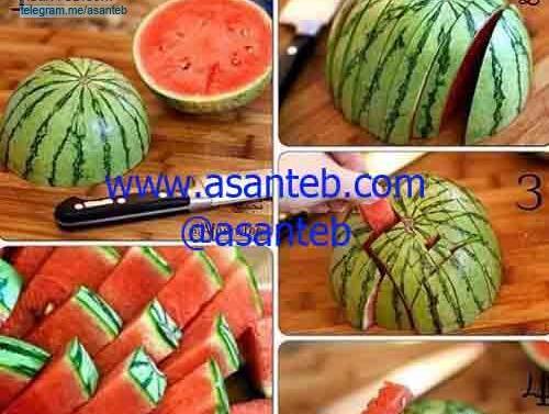 عکس ایده هندوانه برای شب یلدا