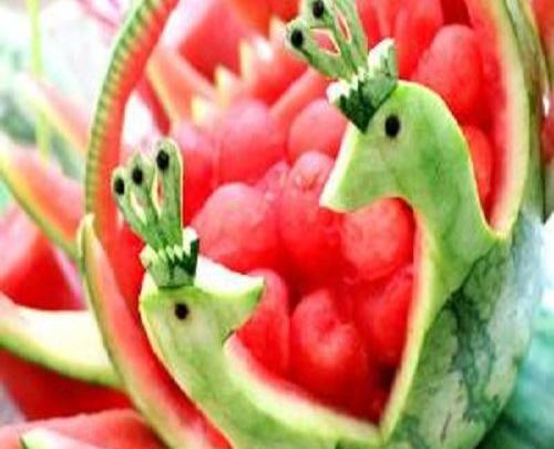 عکس ایده هندوانه برای شب یلدا