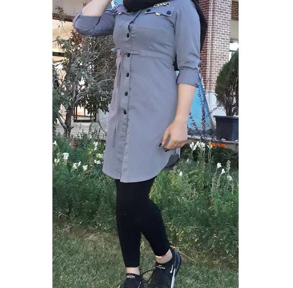 عکس مانتو اسپرت جلو بسته