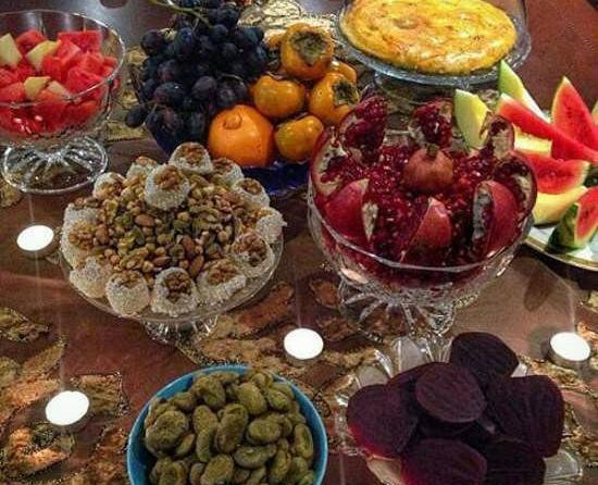 عکس ایده غذایی شب یلدا