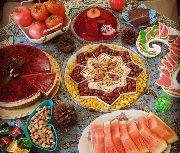 عکس ایده غذایی شب یلدا